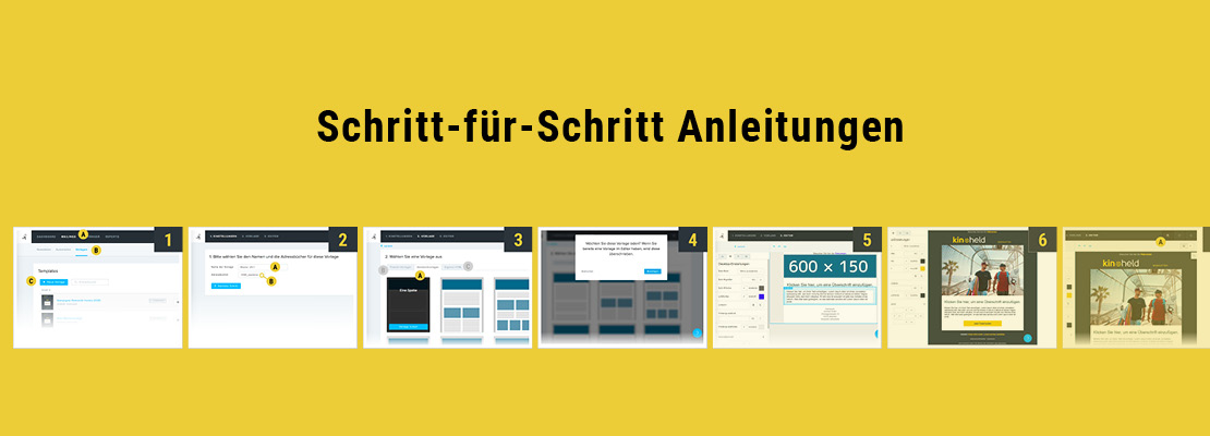 Hier finden Sie Schritt für Schritt Anleitungen