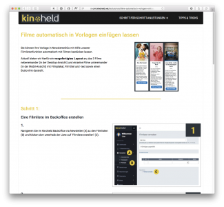 Schritt für Schritt zum Filmlistentool