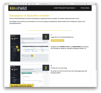 Schritt für Schritt zur Kampagne