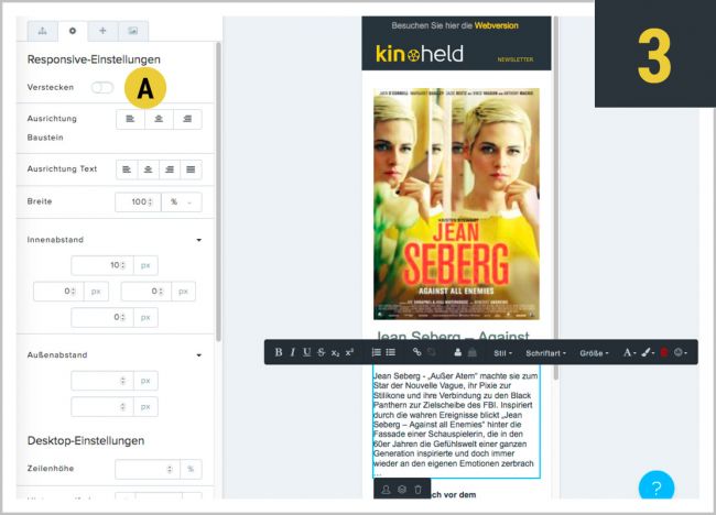 2spaltig mobile Ansicht